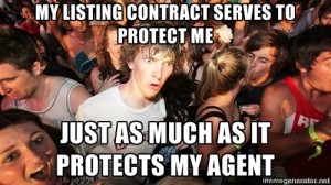 Real estate meme - sign a listing contract