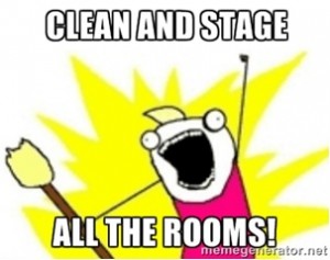 Real estate meme - clean and stage your home when selling it