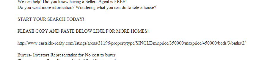 Live links can no longer be used in real estate listing ads on Craigslist