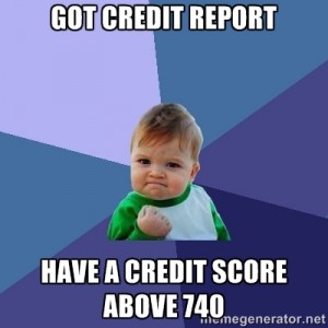 Real estate meme - Success Kid has a high credit score