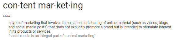 content marketing definition