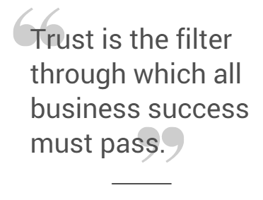 quote about trust and successful business