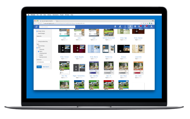 Marketing design center with email and print templates Marketing design center with email and print templates