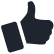 Thumbs up icon, print fulfillment from Xpressdocs