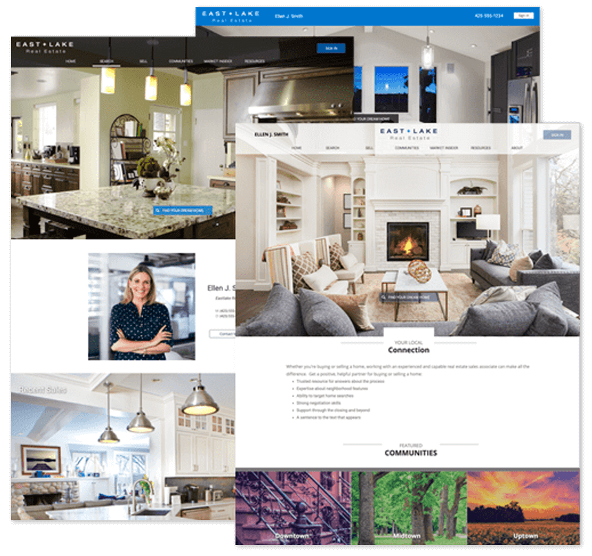 Easily create a wow-worthy real estate agent website using our professionally designed website templates.
