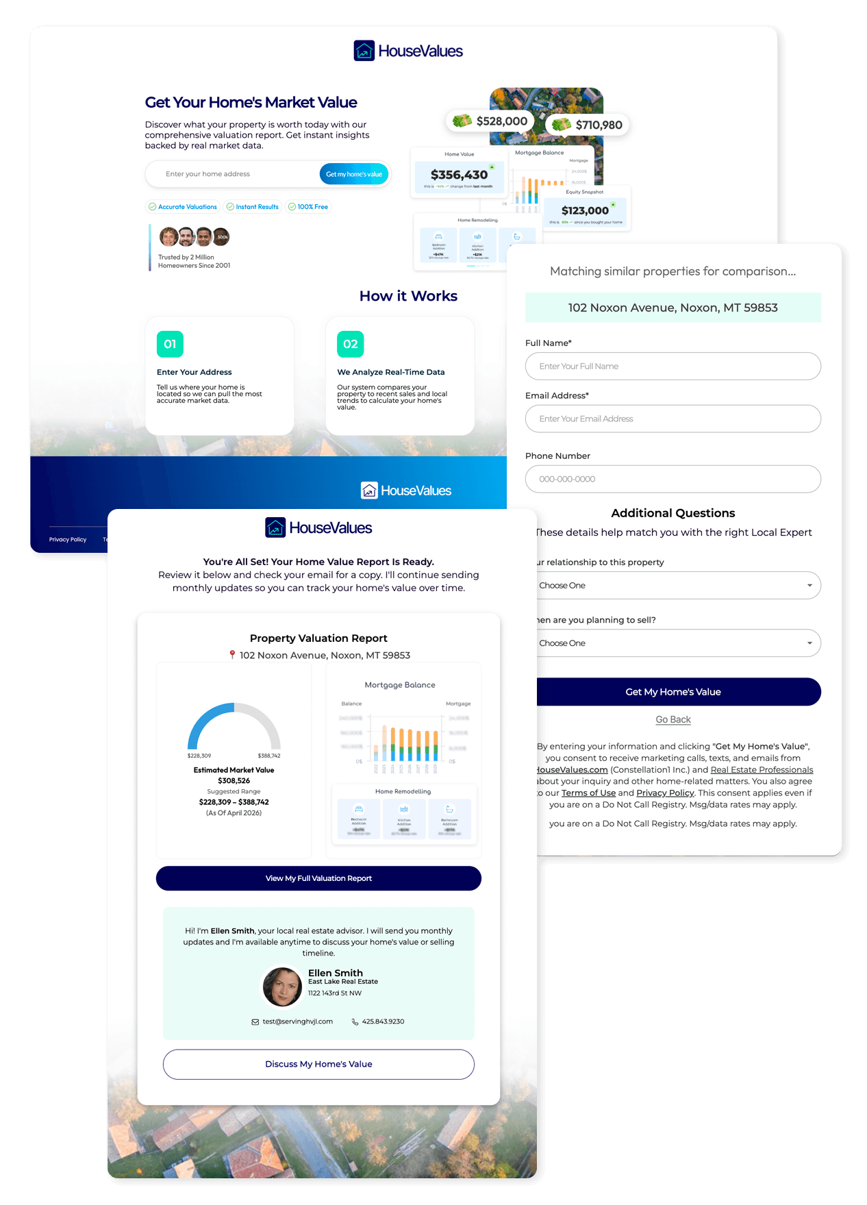 Create your dream real estate agent website with our easy-to-use drag-and-drop builder.